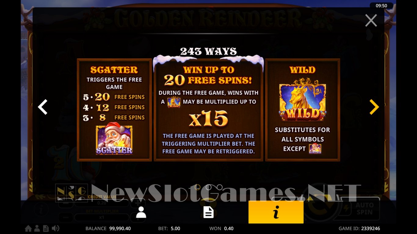 Golden Reindeer Slot Slot Image in Demo - pic. 4
