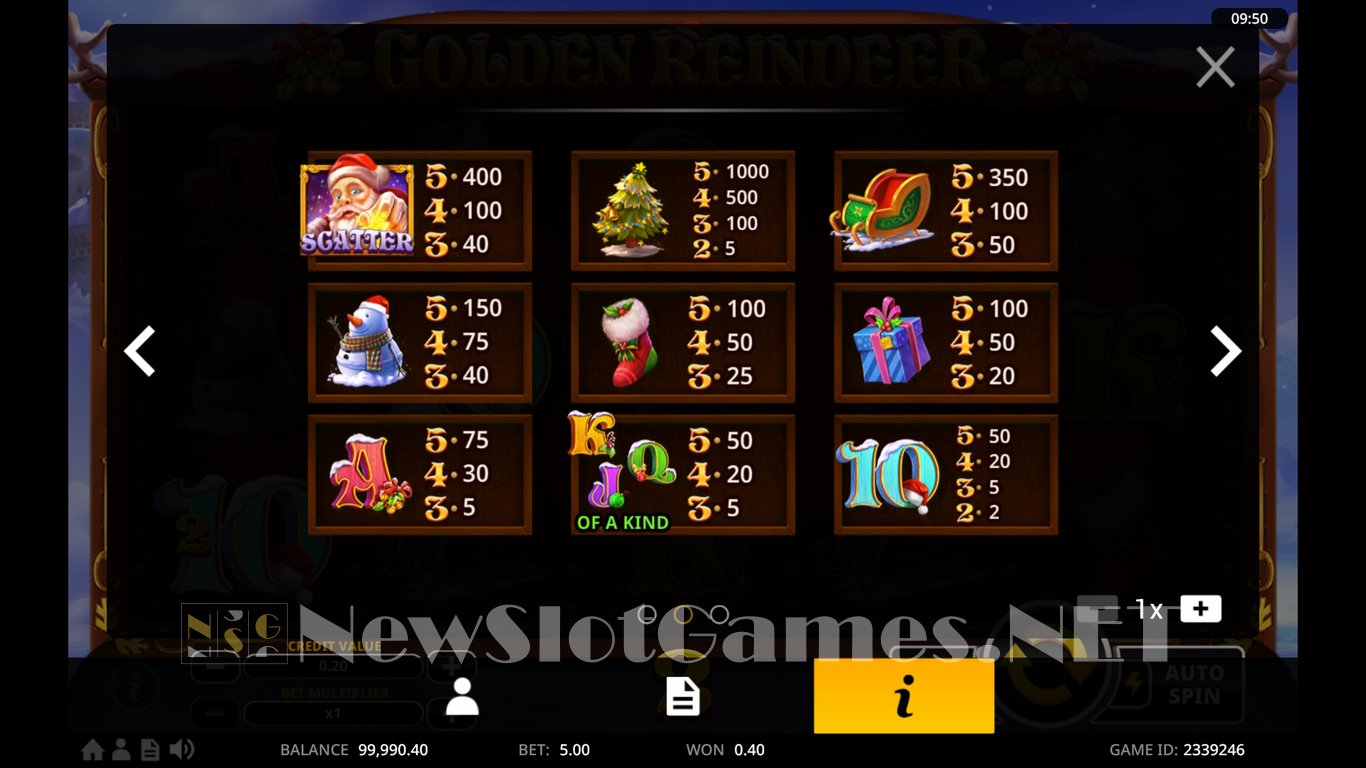 Golden Reindeer Slot Slot Image in Demo - pic. 5