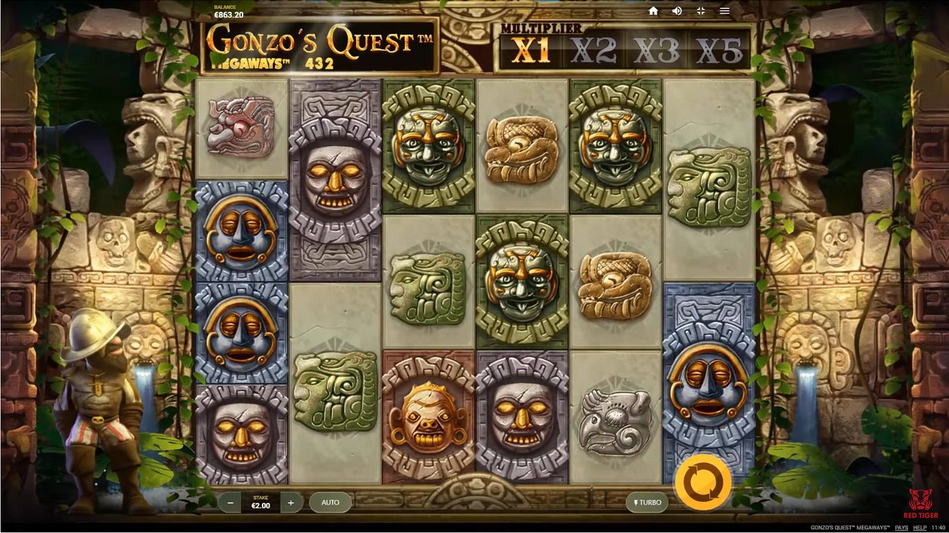 Gonzos Quest Megaways Slot Slot Image in Demo - pic. 2
