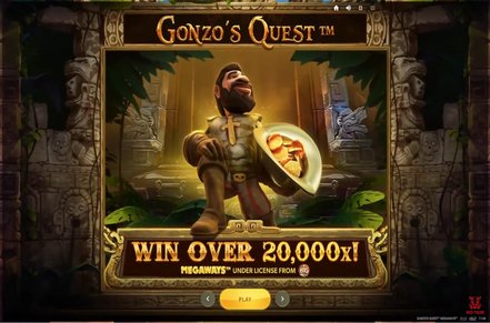 Gonzos Quest Megaways Slot Logo
