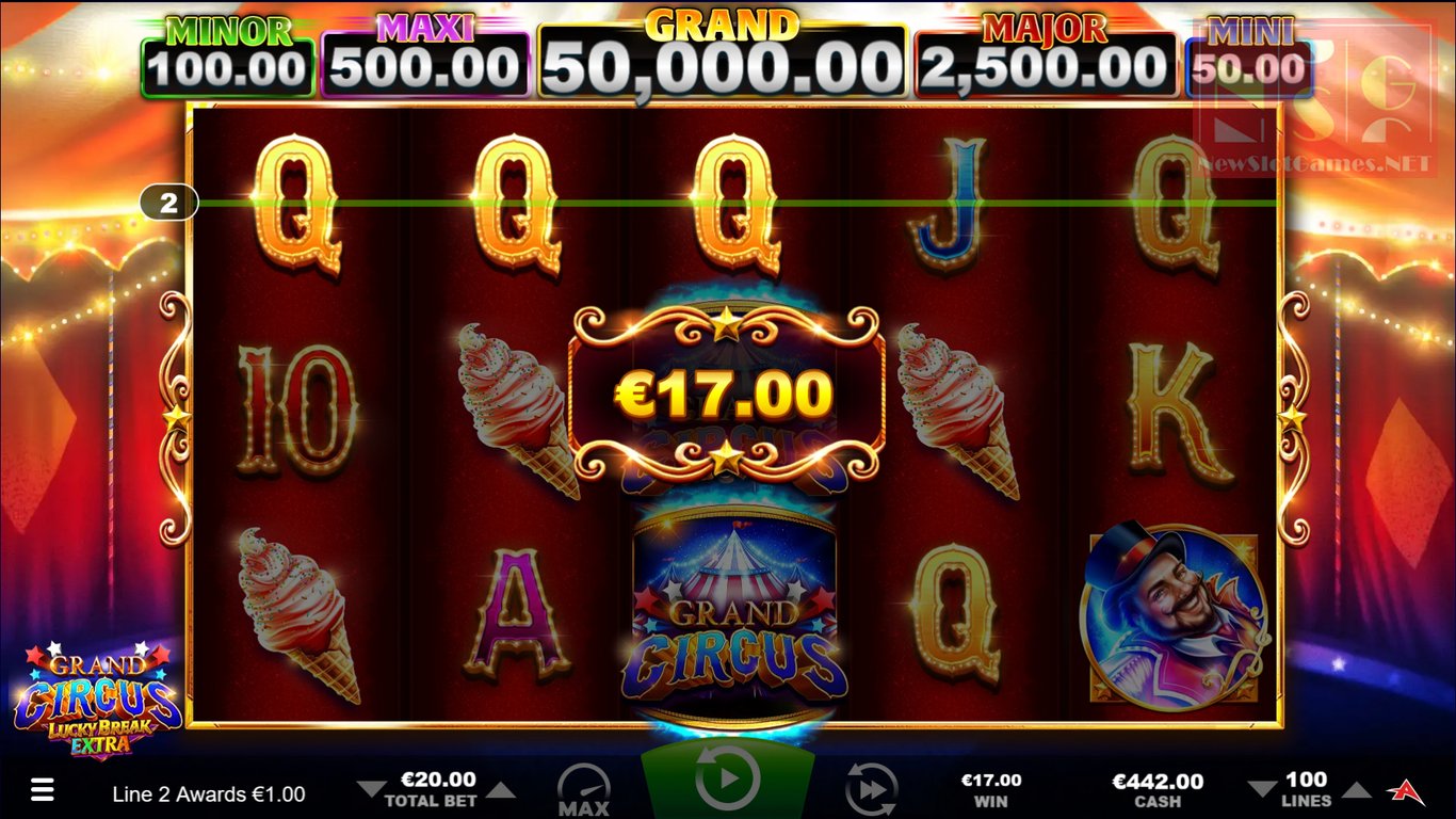 Grand Circus Lucky Extra Break Slot Slot Image in Demo - pic. 3
