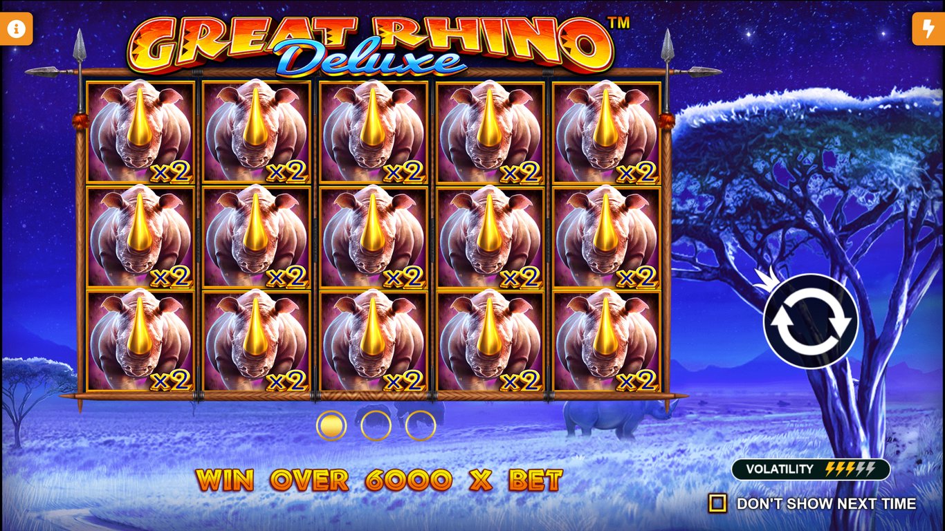 Great Rhino Deluxe Slot Demo Image