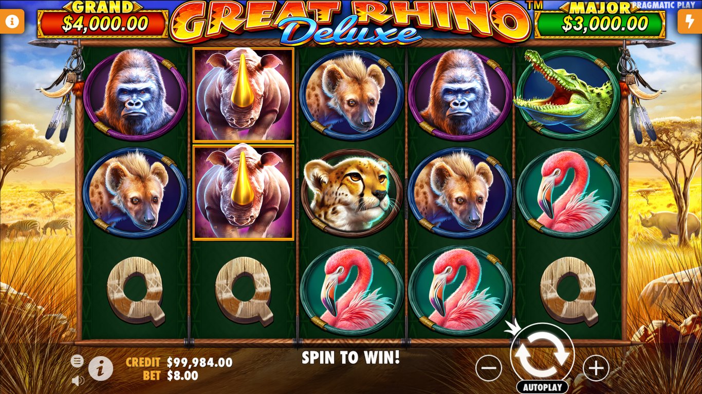 Great Rhino Deluxe Slot Slot Image in Demo - pic. 2