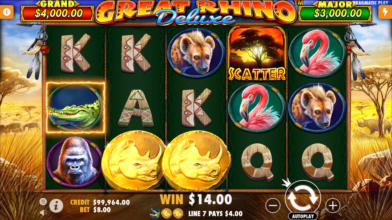 Great Rhino Deluxe Slot Slot Image in Demo - pic. 3