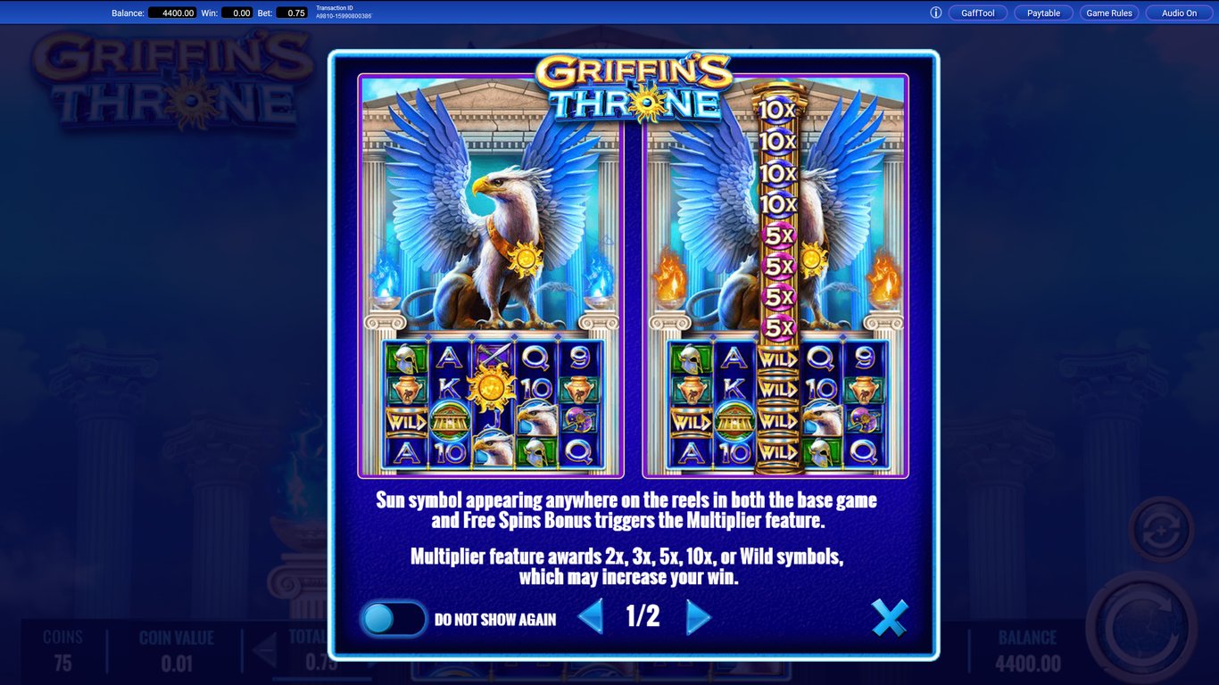 Griffin’s Throne Slot Demo Image