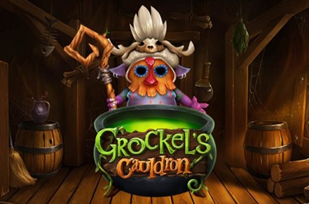 Grockels Cauldron Slot Logo