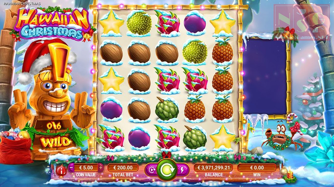 Hawaiian Christmas Slot Demo Image