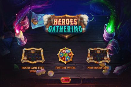 Heroes Gathering Slot Logo