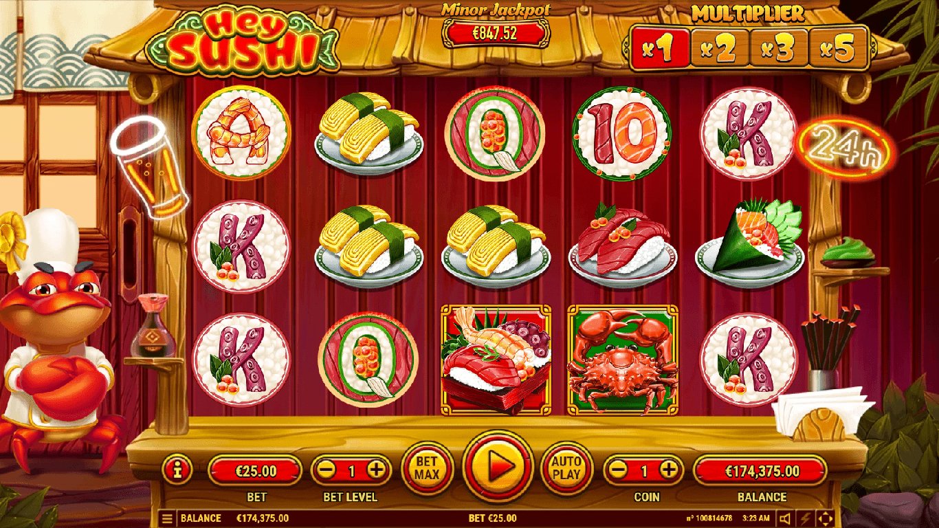 Hey Sushi Slot Demo Image