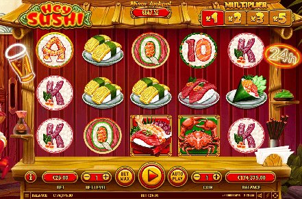 Hey Sushi Slot Logo