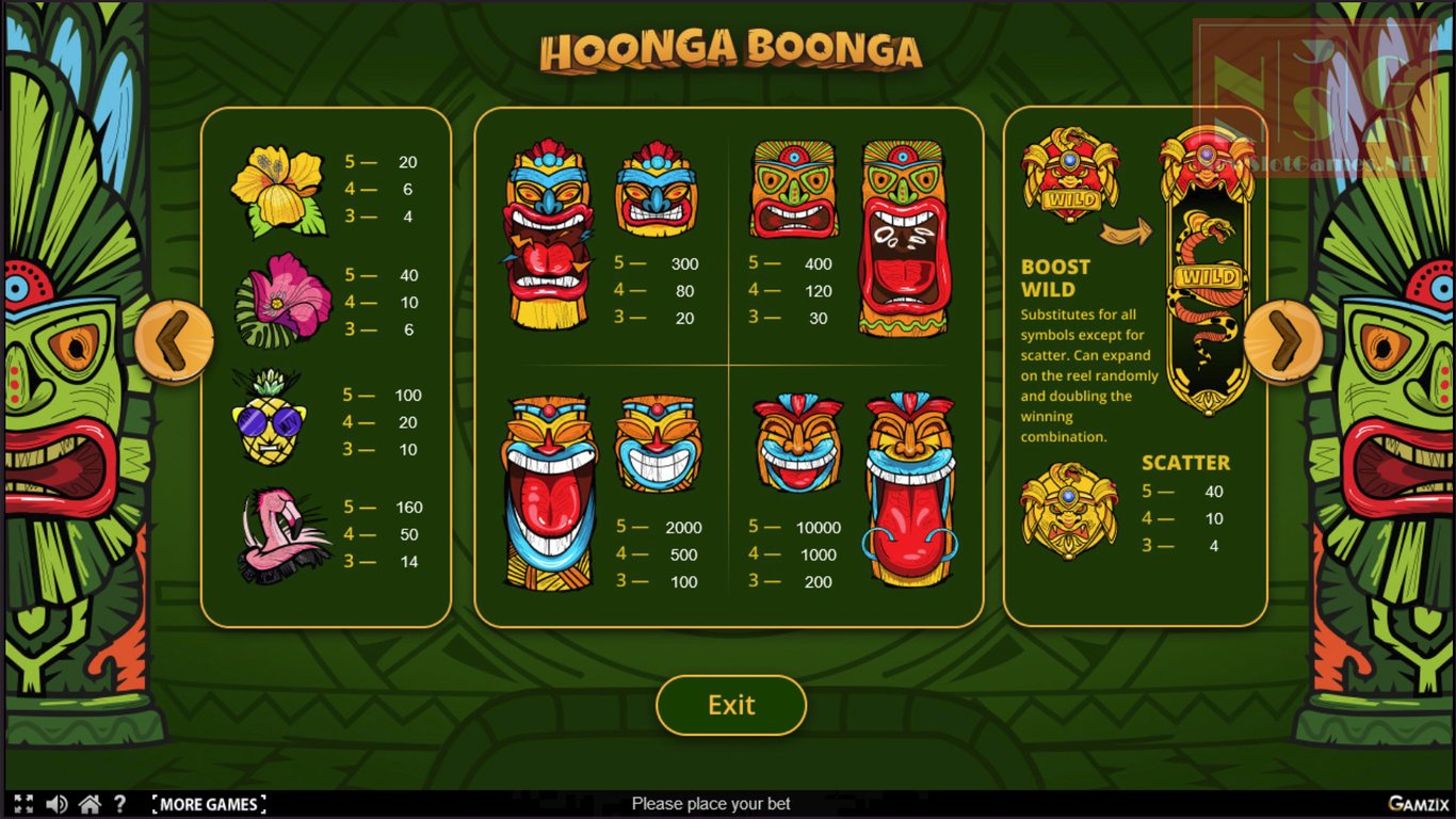 Hoonga Boonga Slot Slot Image in Demo - pic. 2