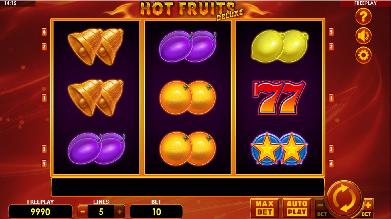Hot Fruits Deluxe Slot Demo Image