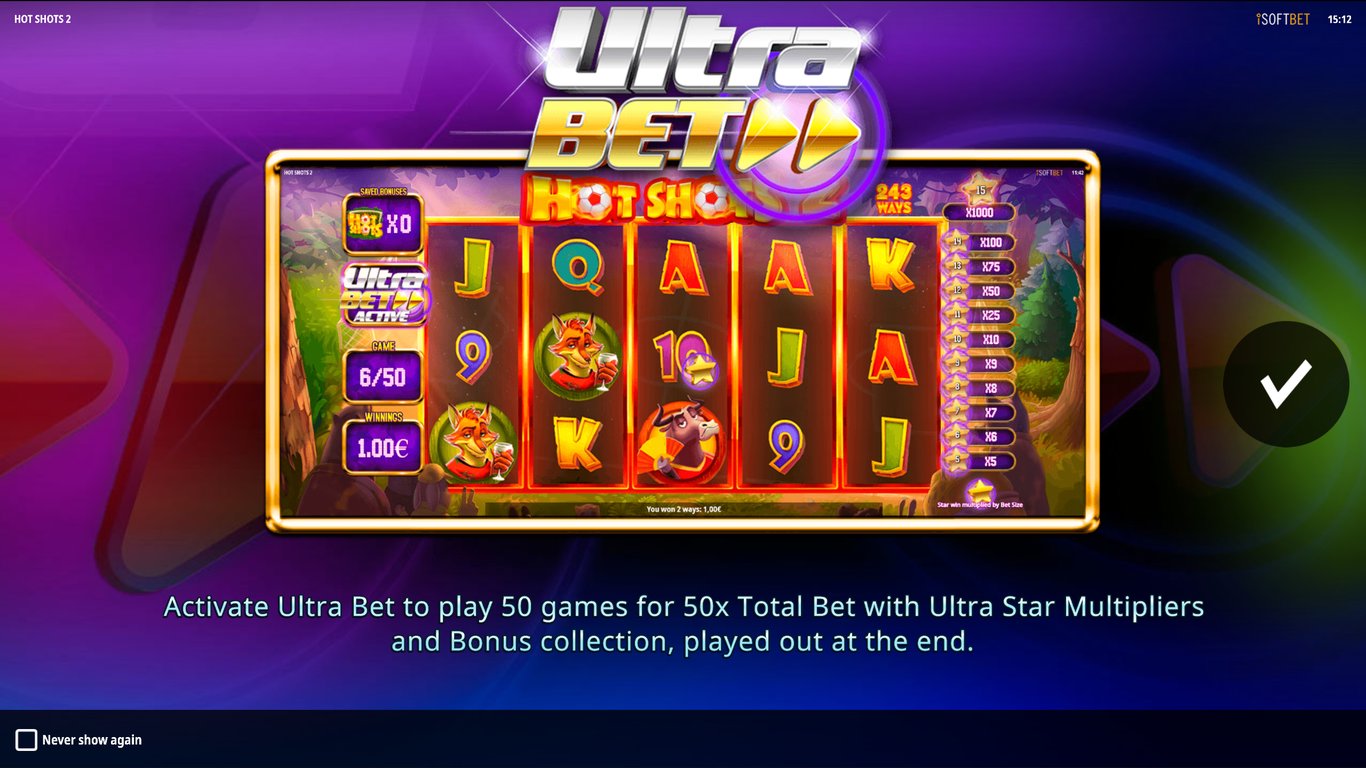 Hot Shots 2 Slot Demo Image