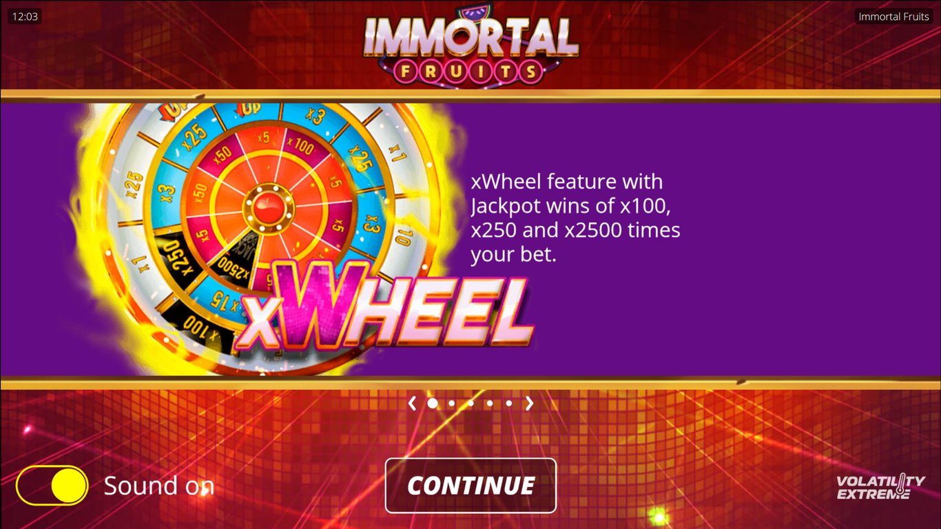 Immortal Fruits Slot Demo Image