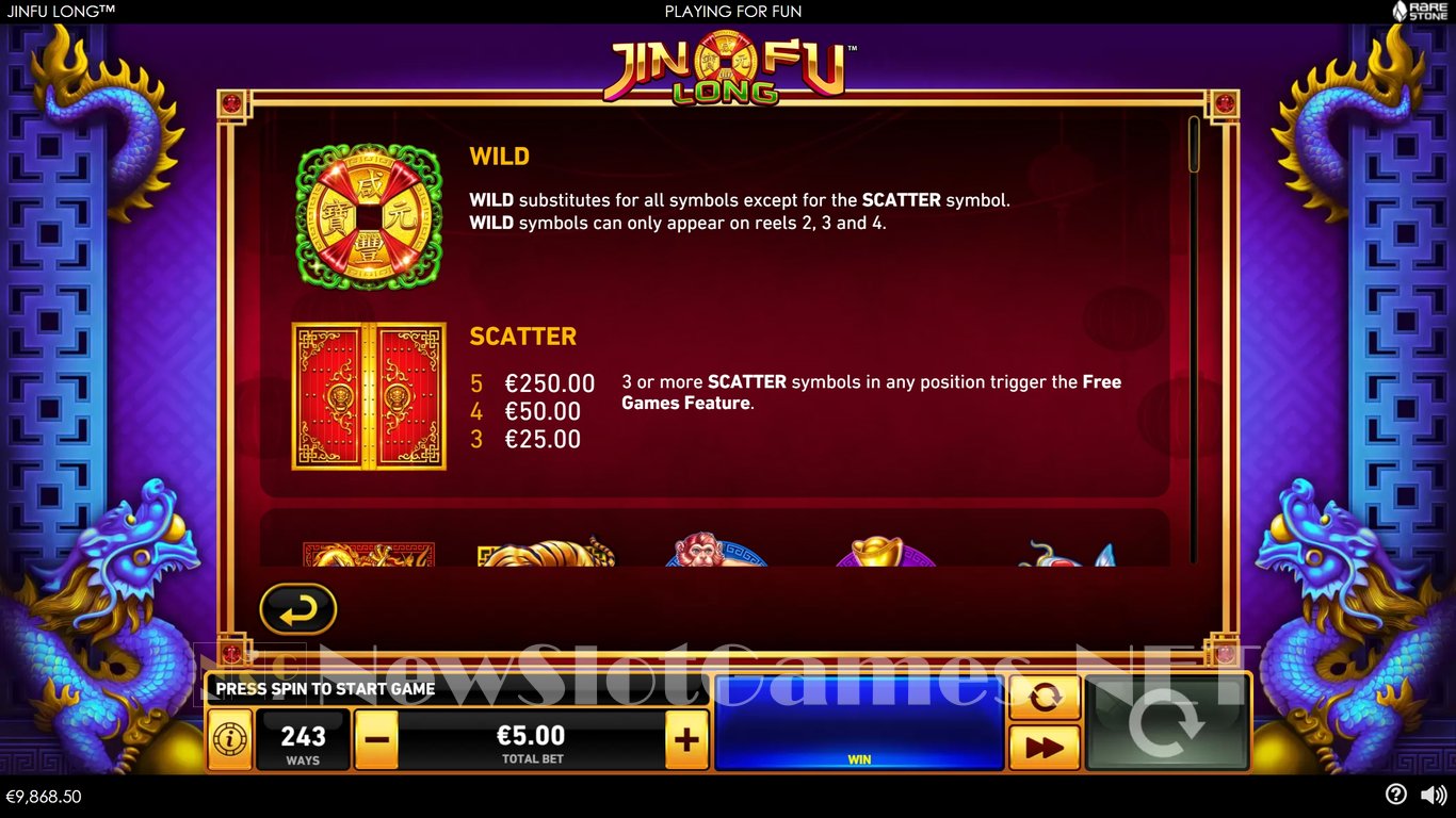 Jinfu Long Slot Slot Image in Demo - pic. 5