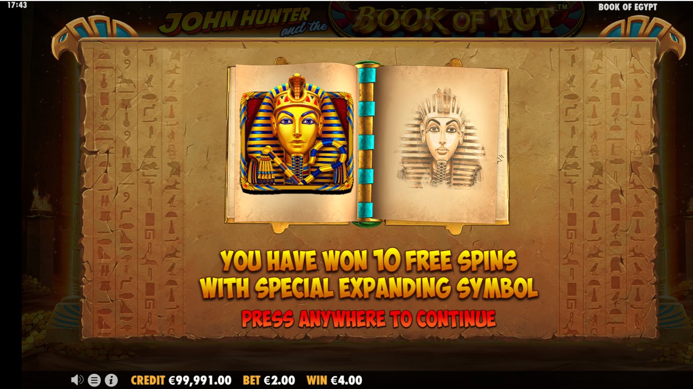John Hunter and the Book of Tut Slot Slot Image in Demo - pic. 3