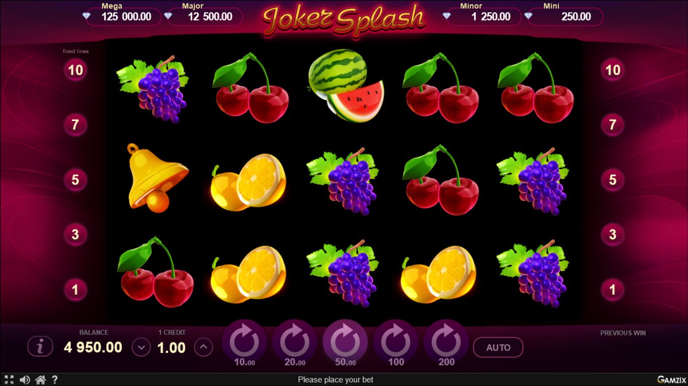 Joker Splash Slot Demo Image
