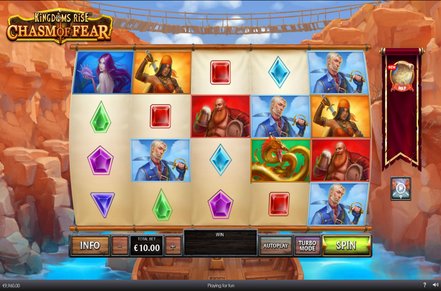 Kingdoms Rise Chasm of Fear Slot Logo