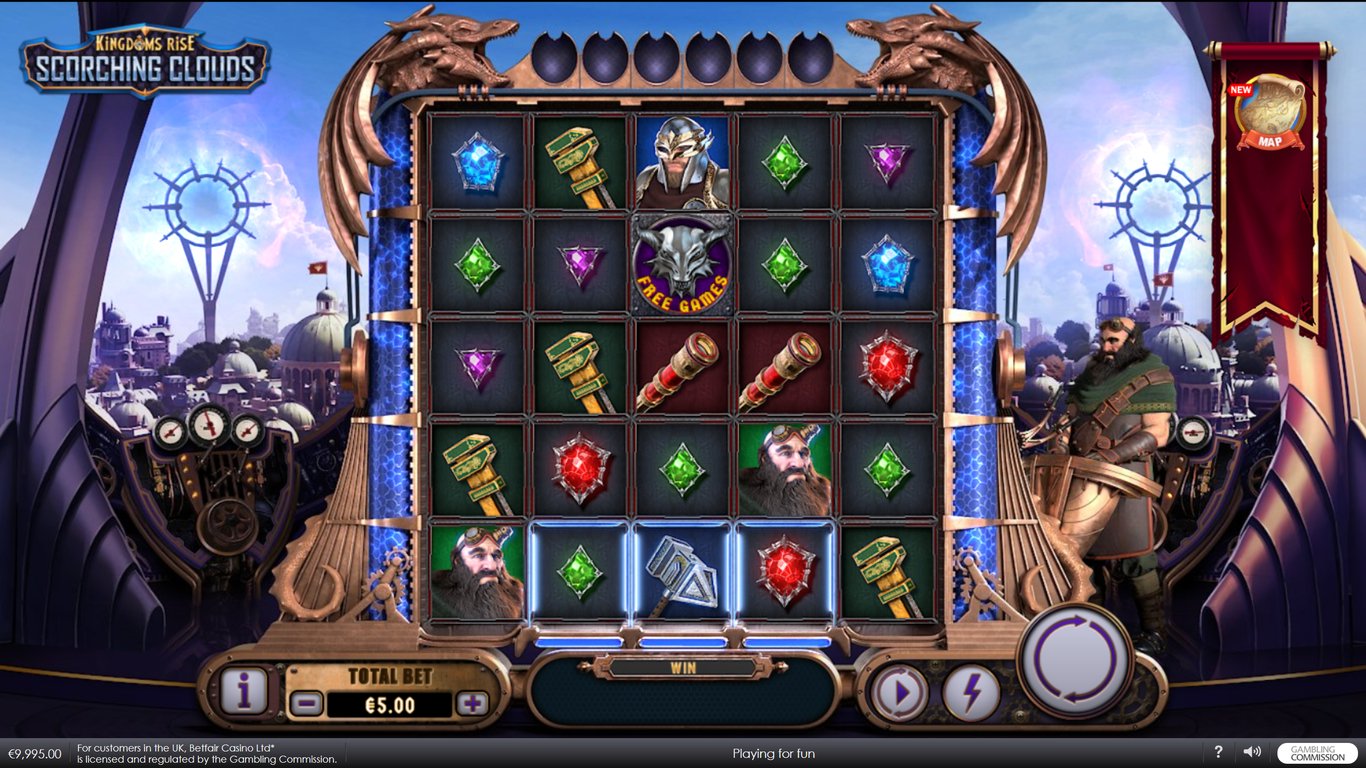 Kingdoms Rise Scorching Clouds Slot Demo Image