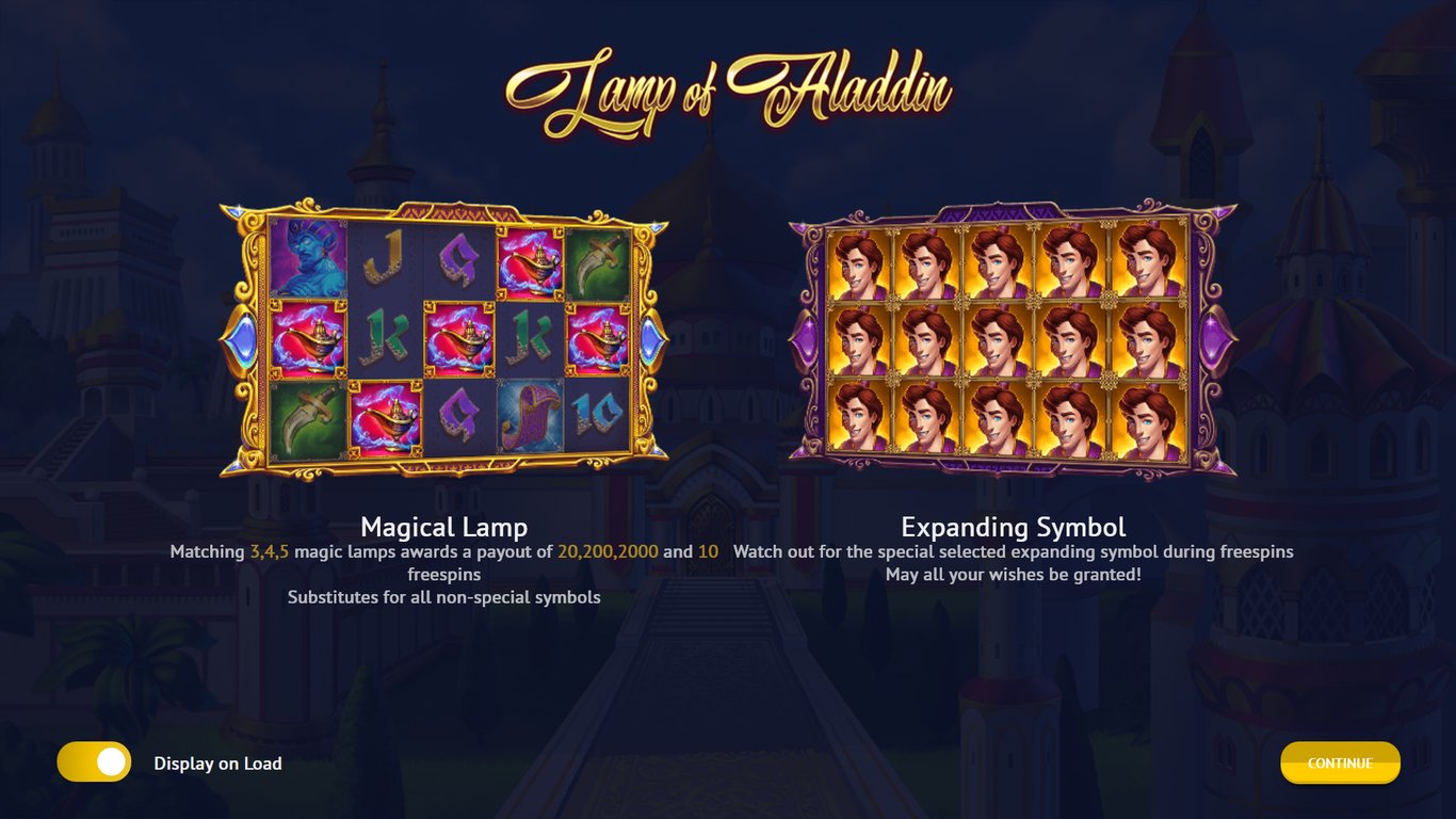 Lamp of Aladdin Slot Demo Image