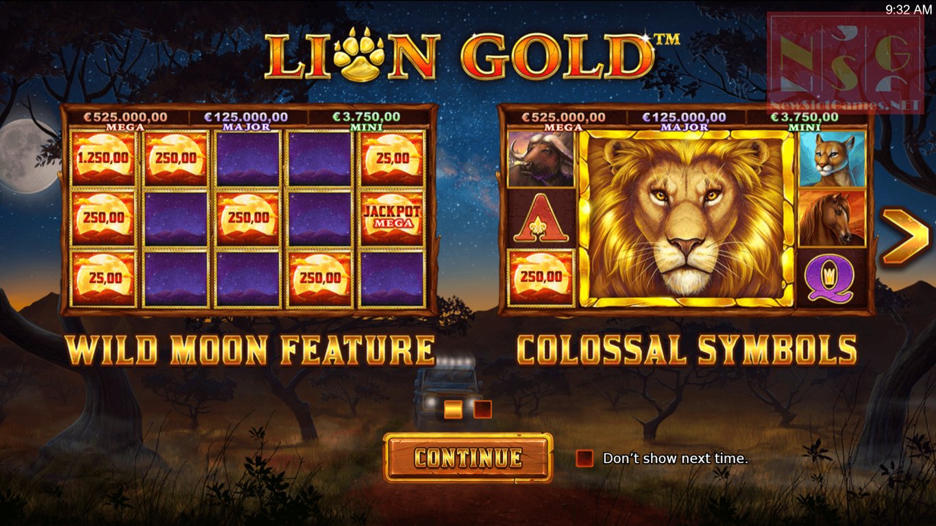 Lion Gold Slot Demo Image