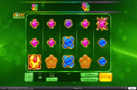 Lucky Emeralds Slot Logo