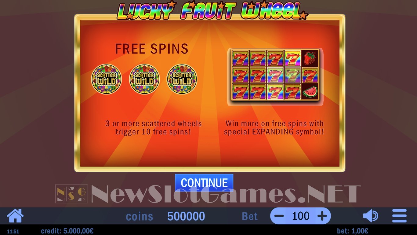 Lucky Fruit Wheel Slot Demo Image