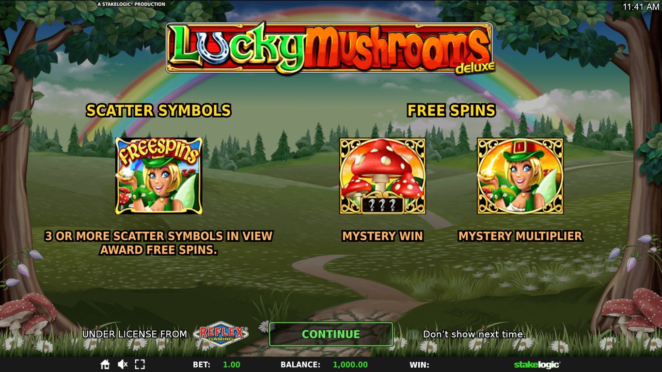 Lucky Mushrooms Deluxe Slot Demo Image