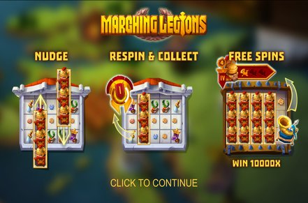Marching Legions Slot Logo