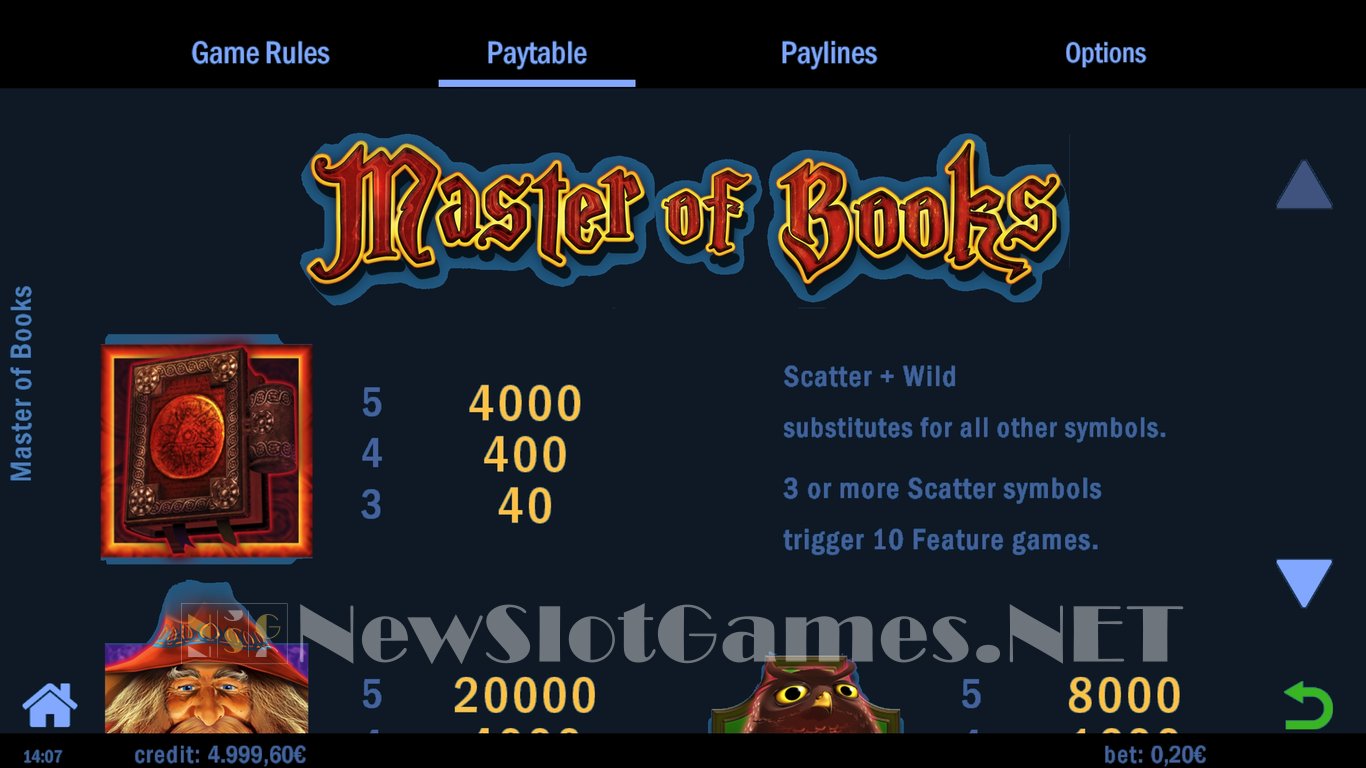 Master of Books Slot Slot Image in Demo - pic. 5