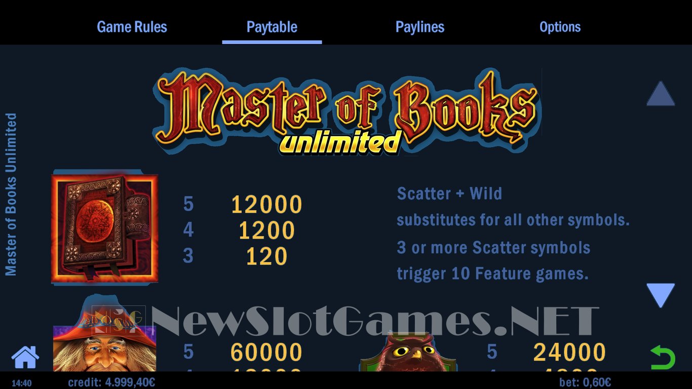 Master of Books Unlimited Slot Slot Image in Demo - pic. 5