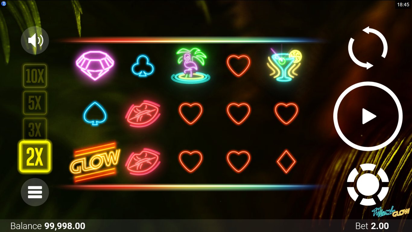 Miami Glow Slot Demo Image