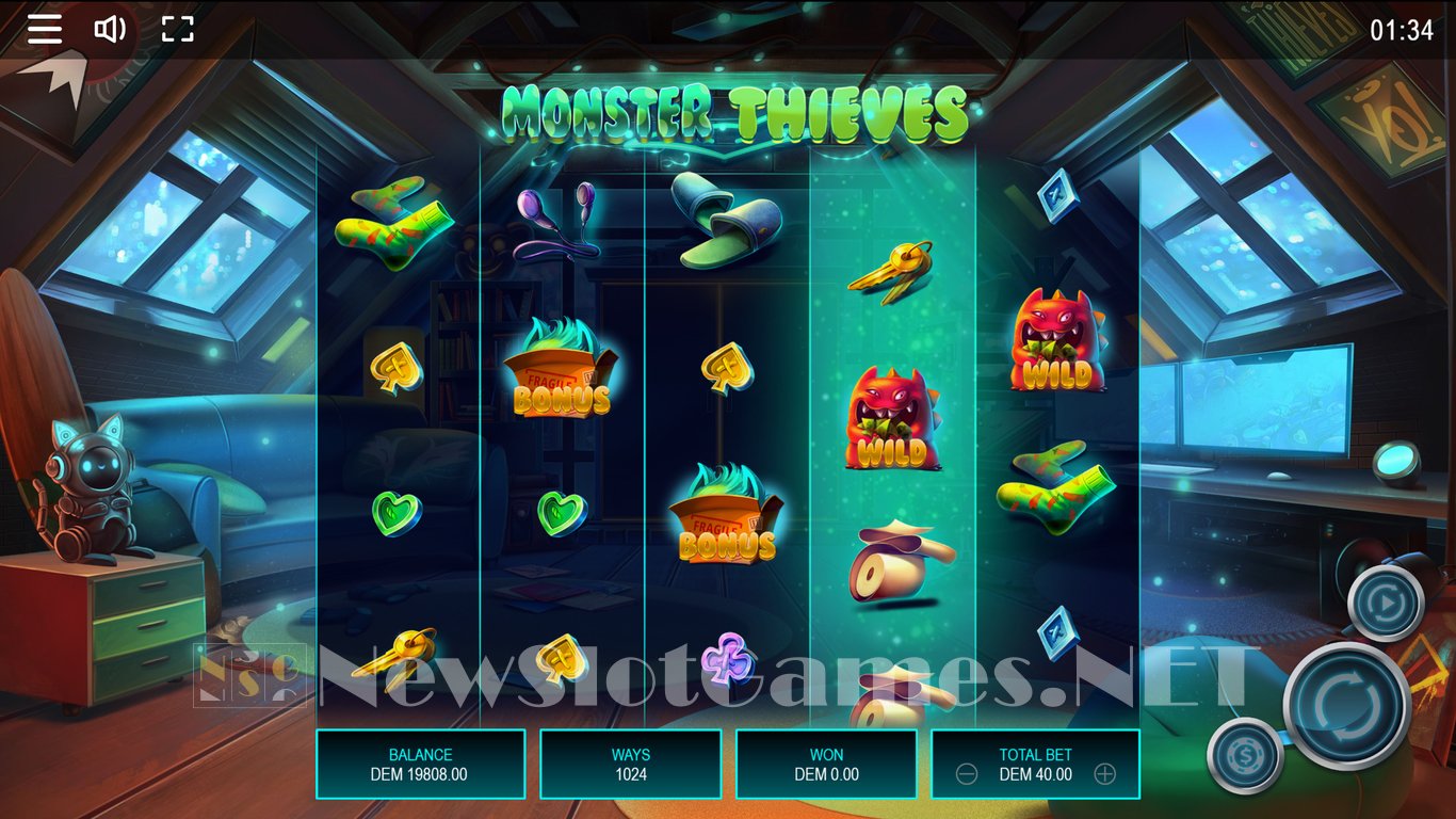 Monster Thieves Slot Demo Image