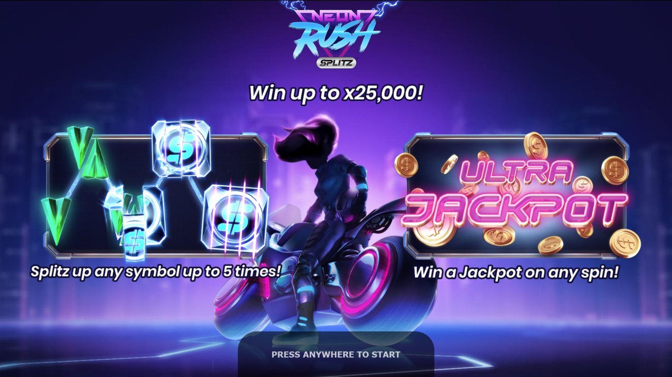 Neon Rush Splitz Slot Demo Image