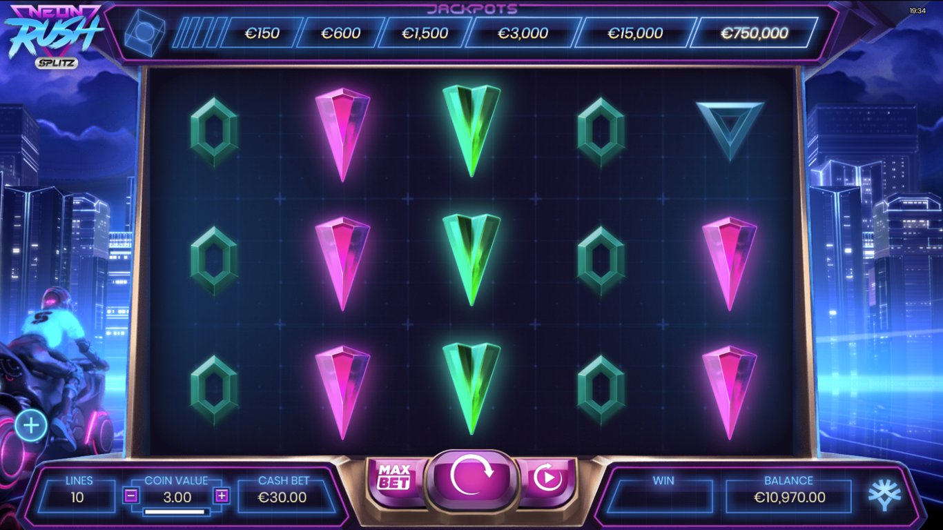 Neon Rush Splitz Slot Slot Image in Demo - pic. 2