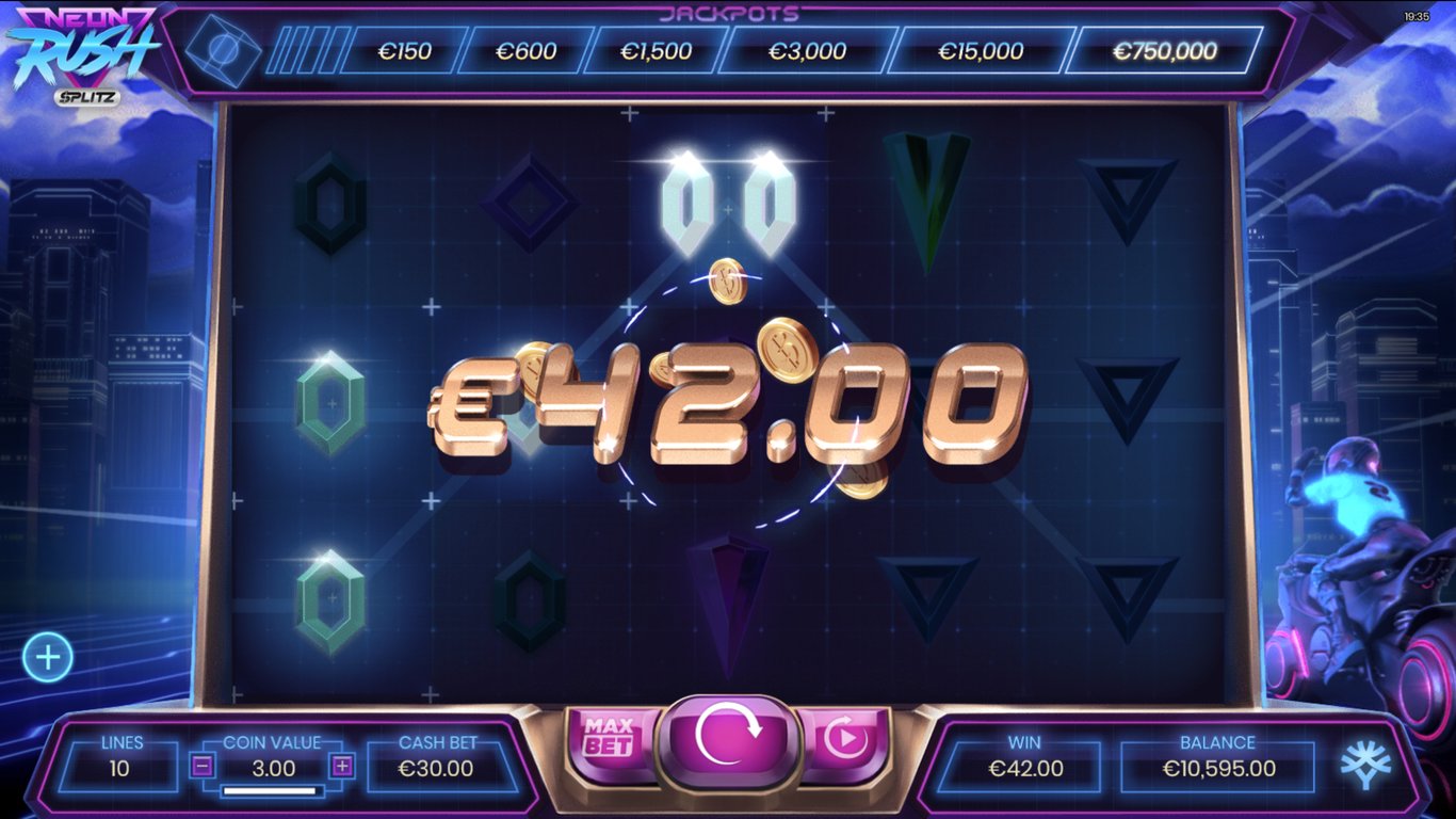 Neon Rush Splitz Slot Slot Image in Demo - pic. 3