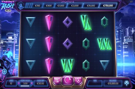 Neon Rush Splitz Slot Logo