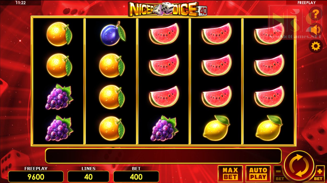 Nicer Dice 40 Slot Demo Image