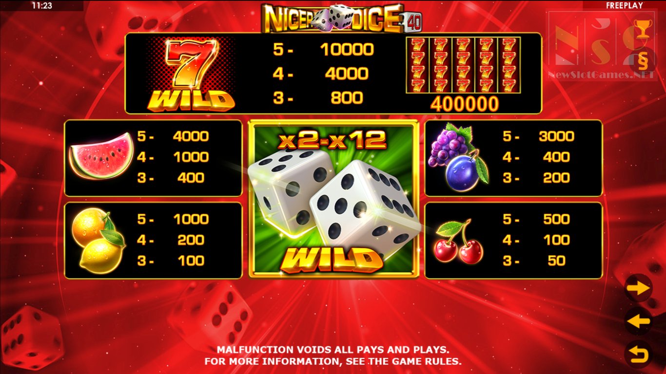 Nicer Dice 40 Slot Slot Image in Demo - pic. 2