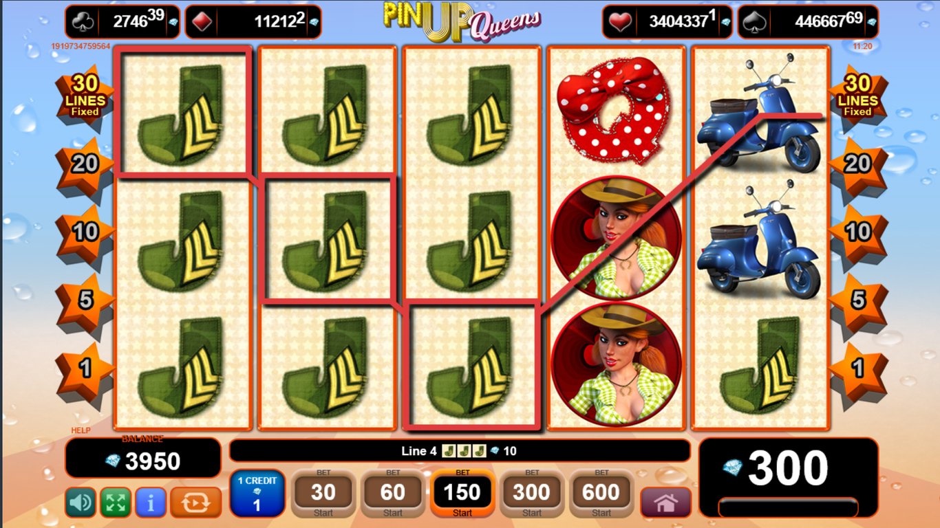 Pin Up Queens Slot Slot Image in Demo - pic. 2