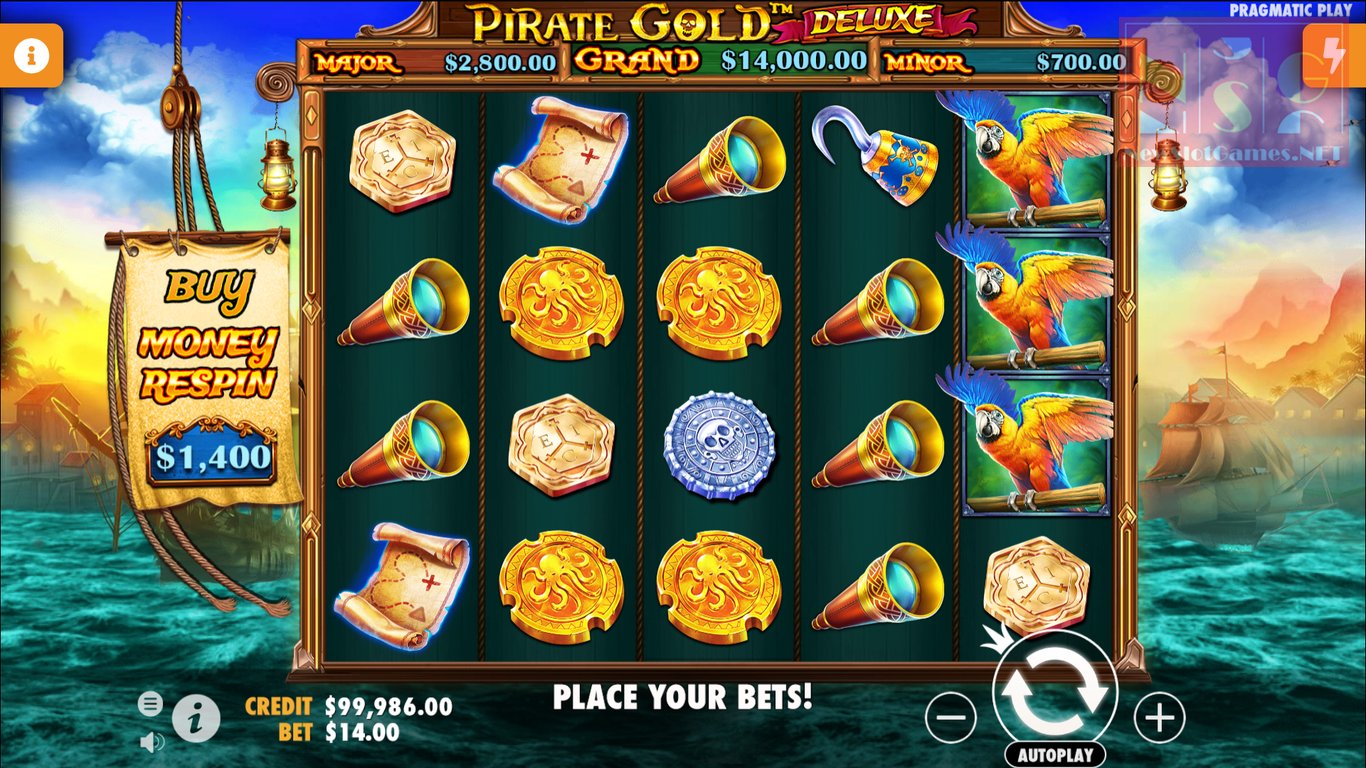 Pirate Gold Deluxe Slot Slot Image in Demo - pic. 2