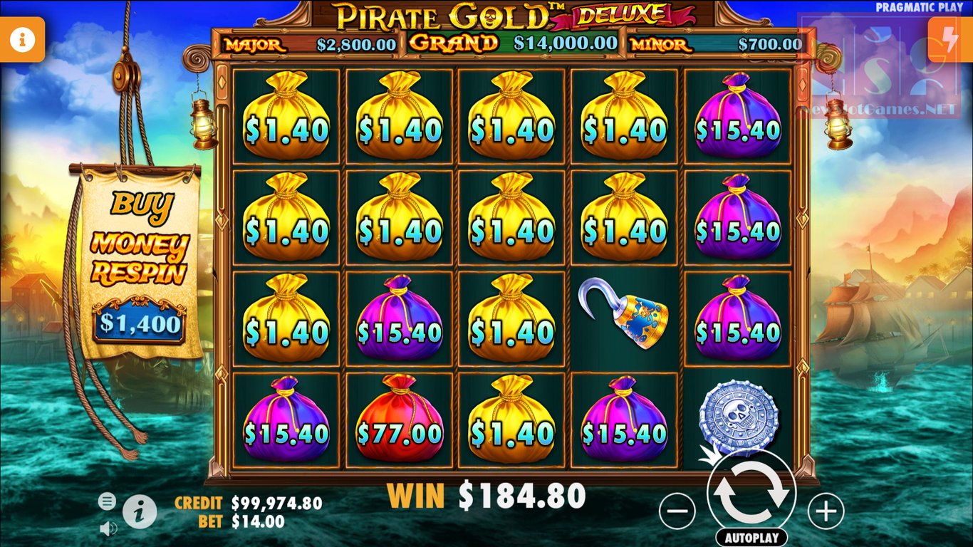 Pirate Gold Deluxe Slot Slot Image in Demo - pic. 3