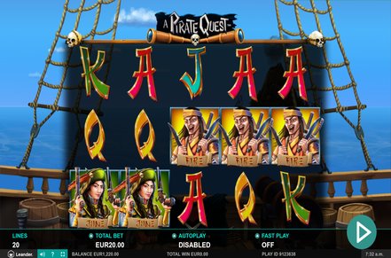 A Pirate Quest Slot Logo