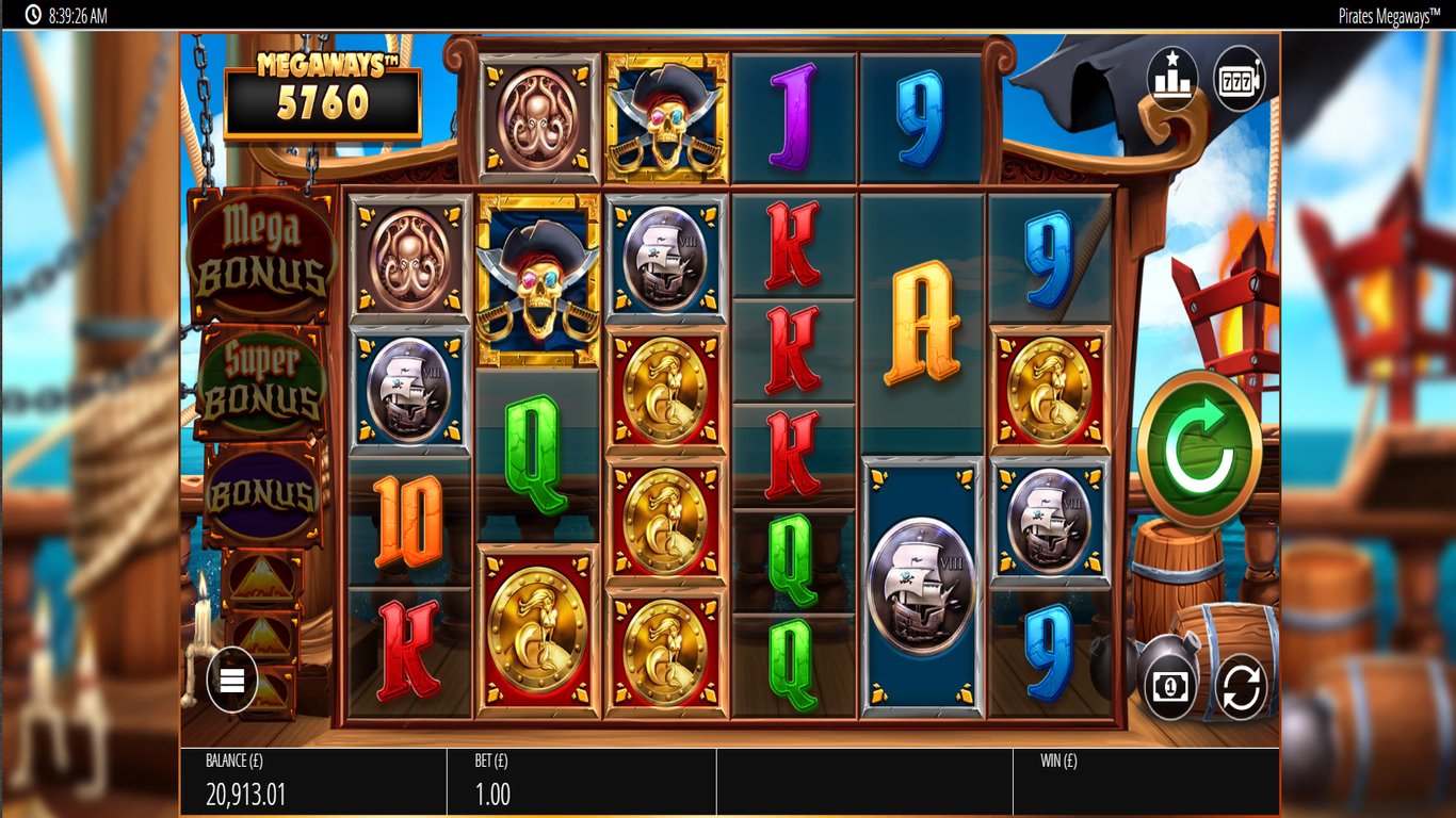 Pirates Bounty Megaways Slot Demo Image