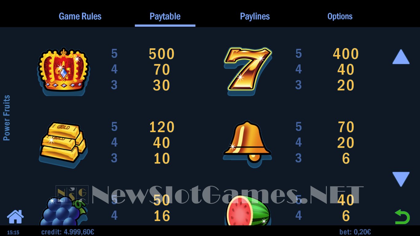 Power Fruits Slot Slot Image in Demo - pic. 5