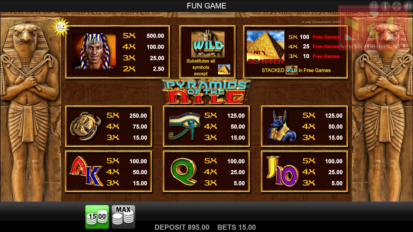 Pyramids of the Nile Slot Slot Image in Demo - pic. 2
