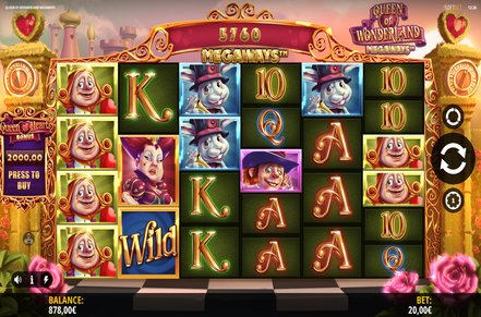 Queen of Wonderland Megaways Slot Logo