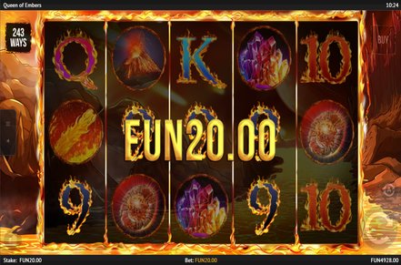 Queen of Embers Slot Logo