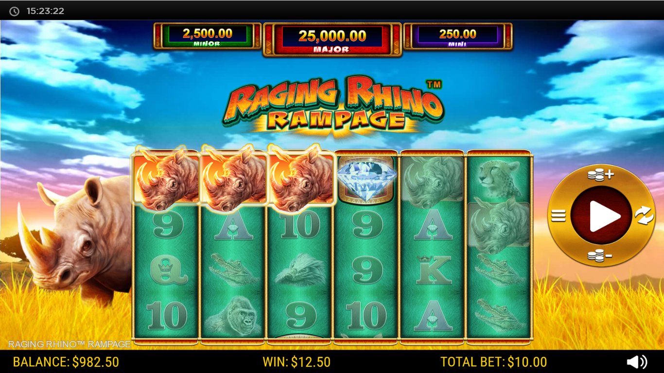 Raging Rhino Rampage Slot Slot Image in Demo - pic. 2