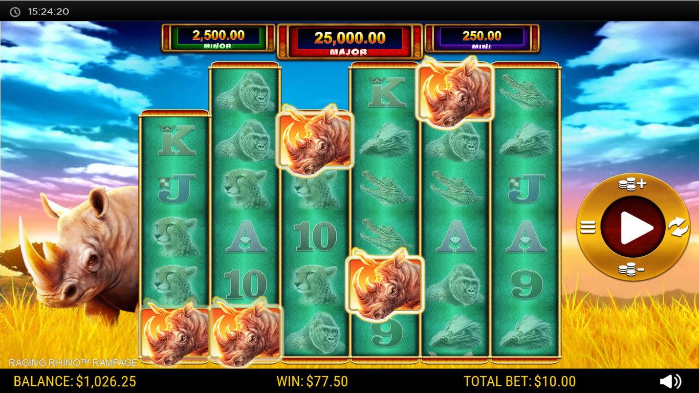Raging Rhino Rampage Slot Slot Image in Demo - pic. 3